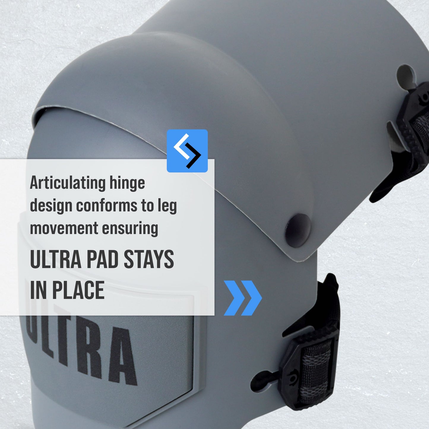 Tsekouri Ultra Knee Pads for Work – Lightweight EVA Foam with Gel Cushion, Adjustable Quick Snap Straps, Non Marking Grip Strip, Heavy Duty Construction Flooring Gardening Protection