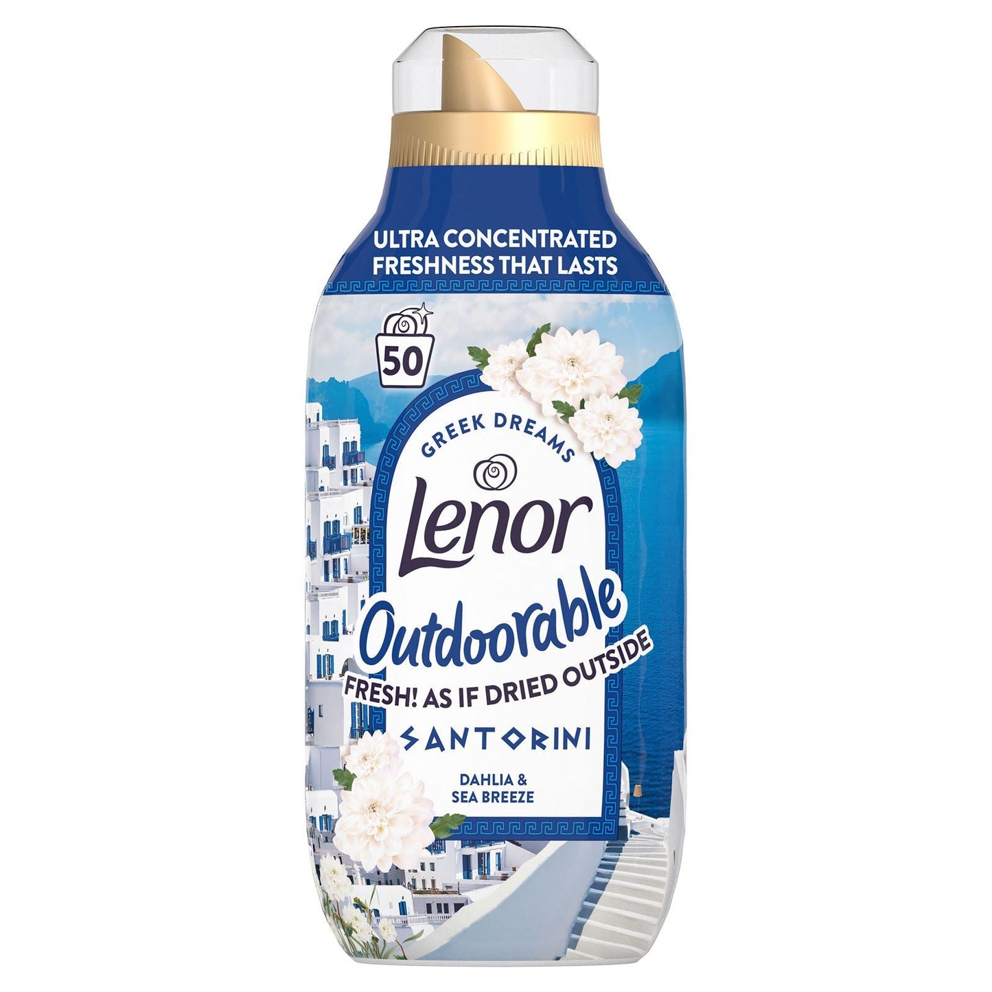 Lenor Outdoorable Santorini Dahlia & Sea Breeze 700ml bottle