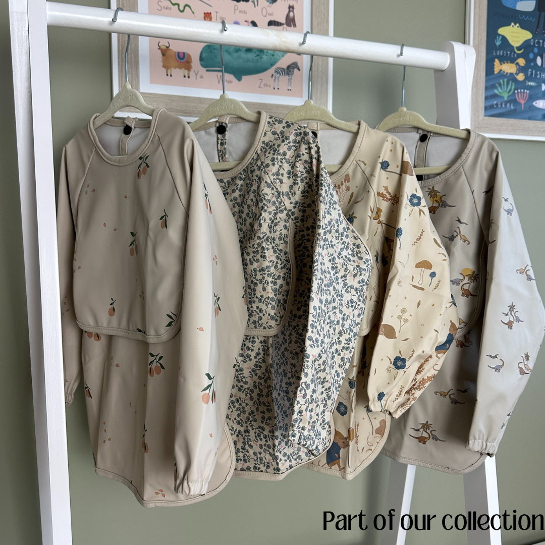 Long sleeved weaning hot sale bibs