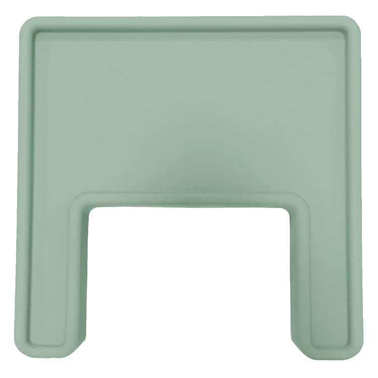 Alimos High Chair Baby Mat Tray Made for IKEA ANTILOP BPA Free Accessories Full Cover Silicone Placemat Dishwasher Safe (Sage)