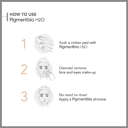 Bioderma Pigmentbio H2O Micellar Water - Anti-Dark Spot Brightening Cleanser Formulated for Skin with Hyperpigmentation, Gentle Make Up Remover, 250ml