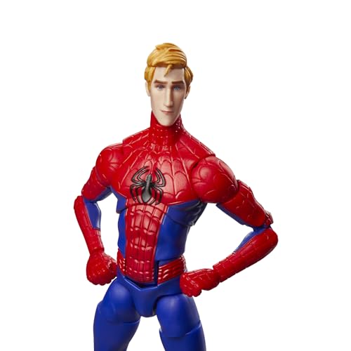 Marvel Legends Series Peter Parker, Spider-Man: Into the Spider-Verse Collectible 6 Inch Action Figure, Rot Und Blau