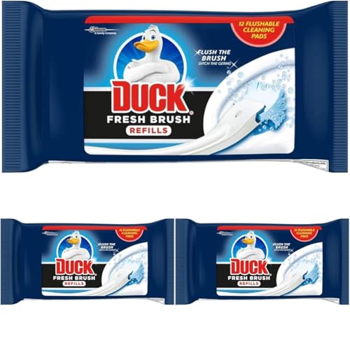 Duck Fresh Brush Refills, Toilet Bowl Cleaner, Pack of 3