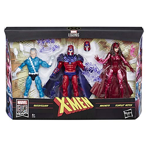 Marvel Legends Series Exclusive 6-Inch Family Matters 3-Pack with Magneto, Quicksilver and Scarlet Witch Action Figures - Exclusive to Amazon