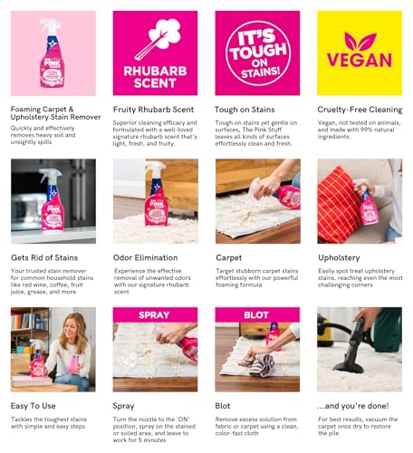 The Pink Stuff The Miracle Foaming Carpet & Upholstery Stain Remover 500ml
