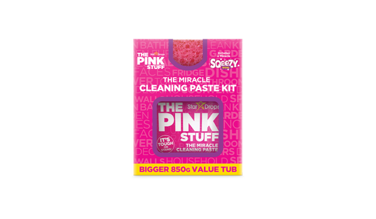 The Pink Stuff Miracle Cleaning Paste Kit with Sqeezy Dual Sponge