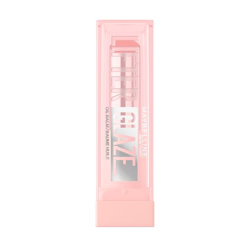 Maybelline New York Lifter Glaze Lip Oil Balm, Up to 24HR Hydration, Plumping for Fuller Lips, Hyaluronic Acid & Acerola Cherry Extract for Ultra-Comfortable Shine, Shade: Latte Crush