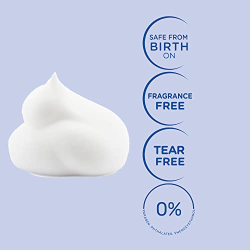 Mustela - Foam Shampoo for Newborns – Tear-Free Baby Shampoo with 99% Natural Ingredients and Avocado Polyphenol – Limits Cradle Cap and Soothes the Scalp – Gentle Hair Care Formula – 150ml