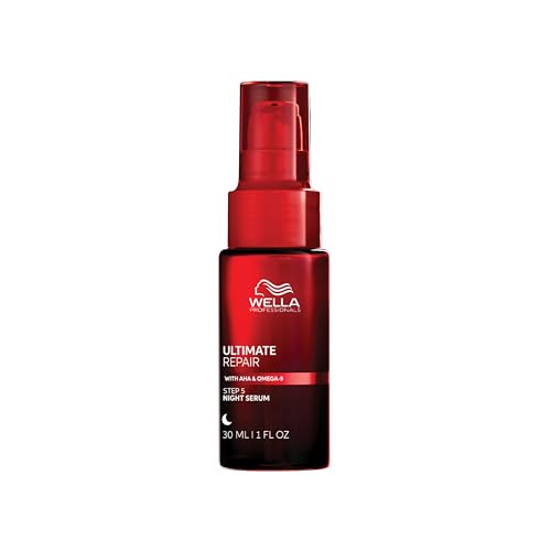 Wella Professionals Ultimate Repair Night Hair Serum – Lightweight Leave-in Treatment for Dry Damaged Hair – Repair Treatment & Frizz Control (30ml)