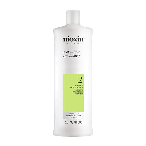 Nioxin System 2 Scalp + Hair Conditioner for Progressed Thinning Natural Hair 1000ml