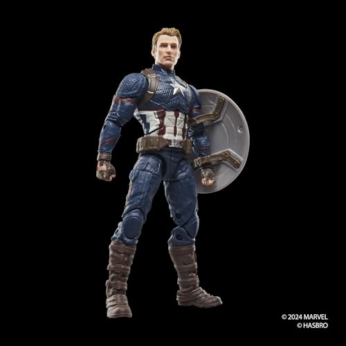 Marvel Legends Series Captain America, Avengers: Endgame Collectible 15-cm Action Figure, Red, White, Blue