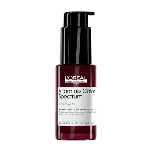 L'Oréal Professionnel Glass Shine Serum, Concentrated Serum Mirror, Protects & Provides Intense Shine, Vitamino Color Spectrum, 30ml