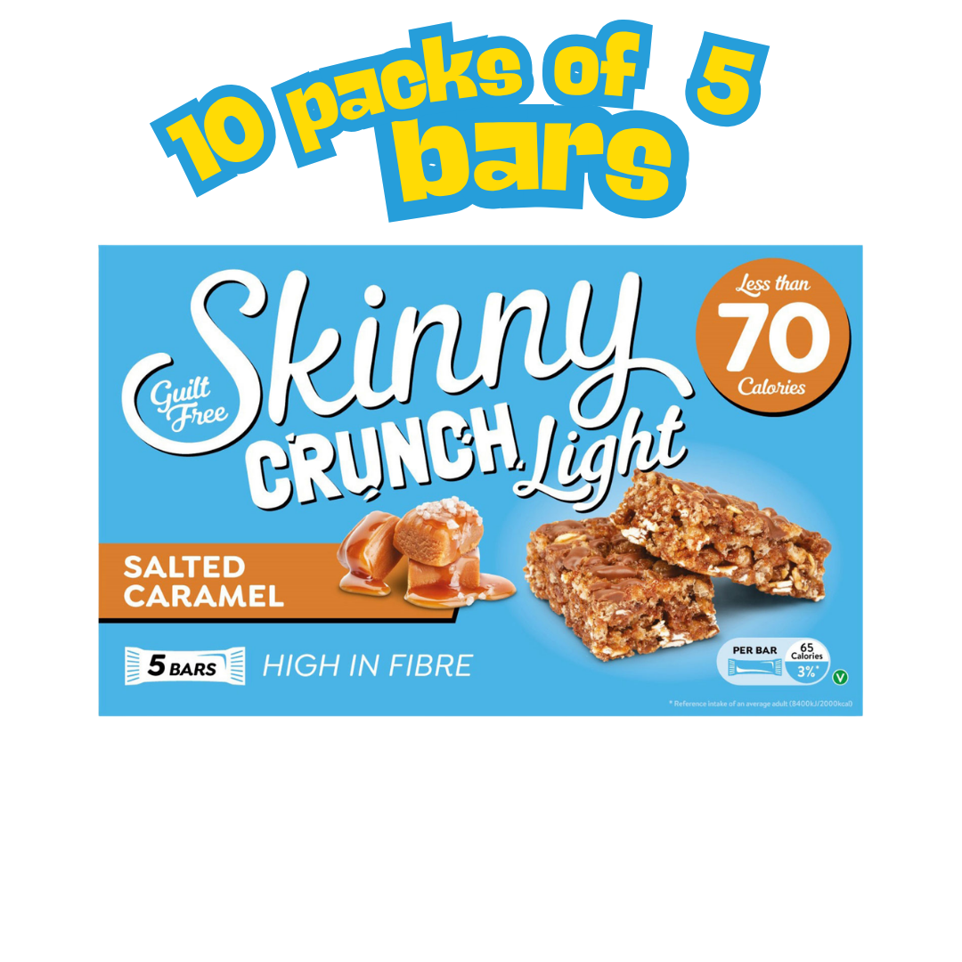 SKINNY CREAM SKINNY CRUNCH BARS CASE ( 10 x 5 = 50 bars per case )