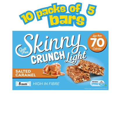 SKINNY CREAM SKINNY CRUNCH BARS CASE ( 10 x 5 = 50 bars per case )