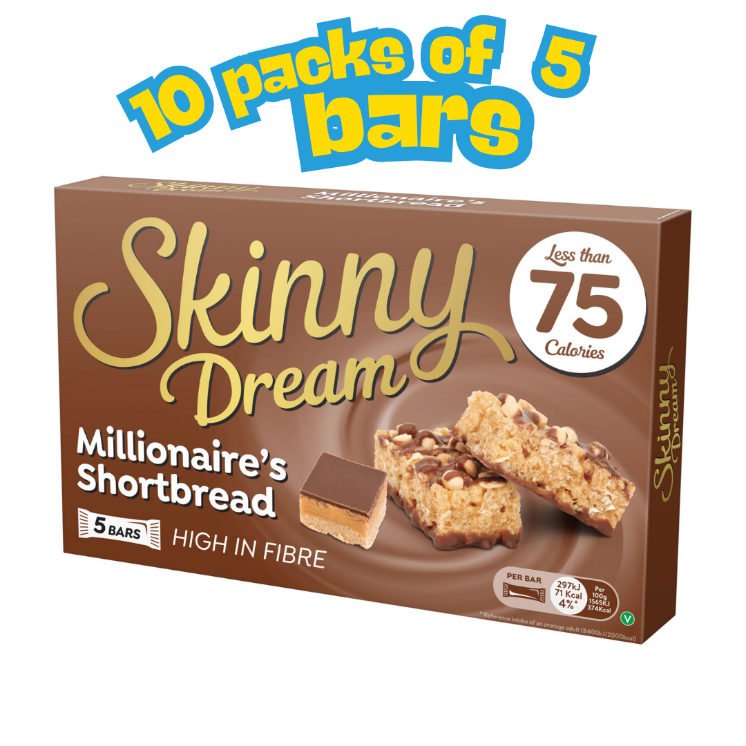 SKINNY CREAM SKINNY CRUNCH BARS CASE ( 10 x 5 = 50 bars per case )