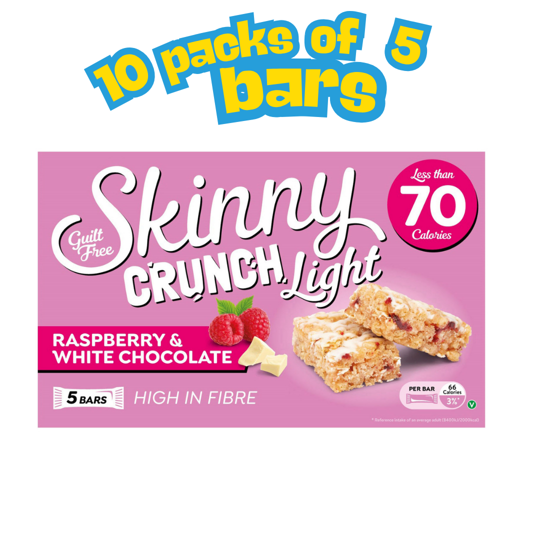SKINNY CREAM SKINNY CRUNCH BARS CASE ( 10 x 5 = 50 bars per case )