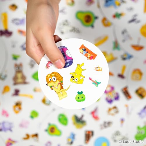 Asmodee | Dobble Bluey | Kids Card Game | Ages 4+ | 2-8 Players | 15 Minutes Playing Time
