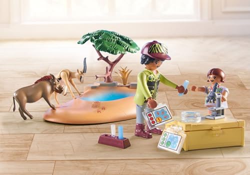 Playmobil 71294 Wiltopia Elephant at the Waterhole, exciting safari with animal learning effect, educational toy, sustainable, fun imaginative role-play, playsets suitable for children ages 4+