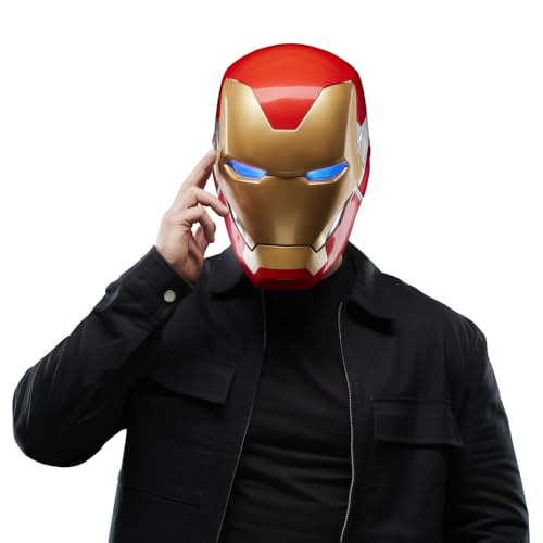 AVENGERS Marvel Legends Series Iron Man Premium Electronic Helmet with Light FX, Endgame Adult Roleplay Gear