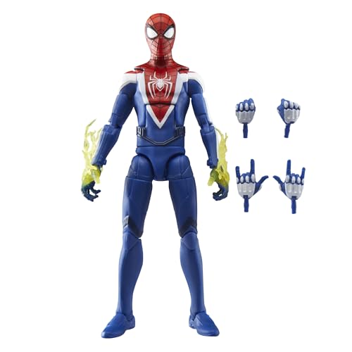 Spider-Man Marvel Legends Series Gamerverse Miles Morales Upgraded Suit Style Action Figure, Blue