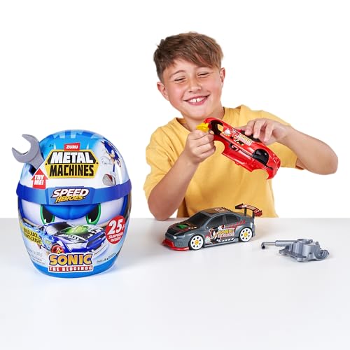 Metal Machines Speed Heroes by ZURU, build and race your own race car (Sonic the Hedgehog)