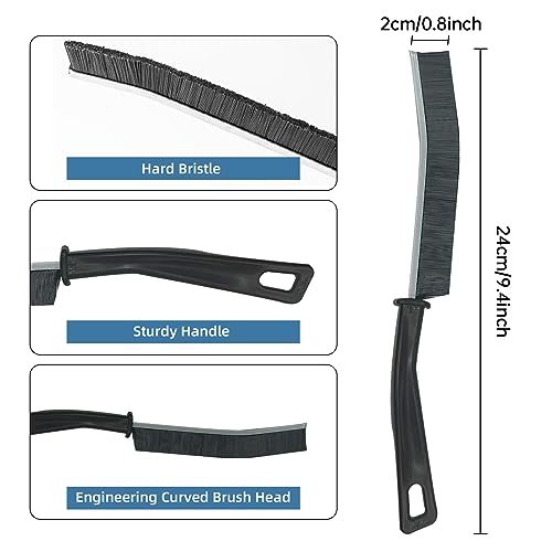 SHCHME Crevice Cleaning Brush 3 Pcs Gap Cleaning Brush Crevice Cleaning Tool for Narrow Corners in home Kitchen Bathroom and Window Groove (Plastic) (Plastic)