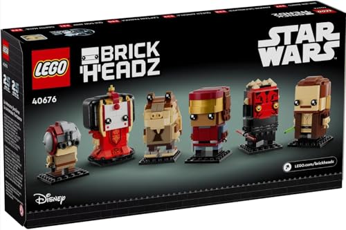 LEGO 40676 Brickheadz Star Wars The Phantom Menace 10+ 732 Pieces With Buildable Figures of Various Characters