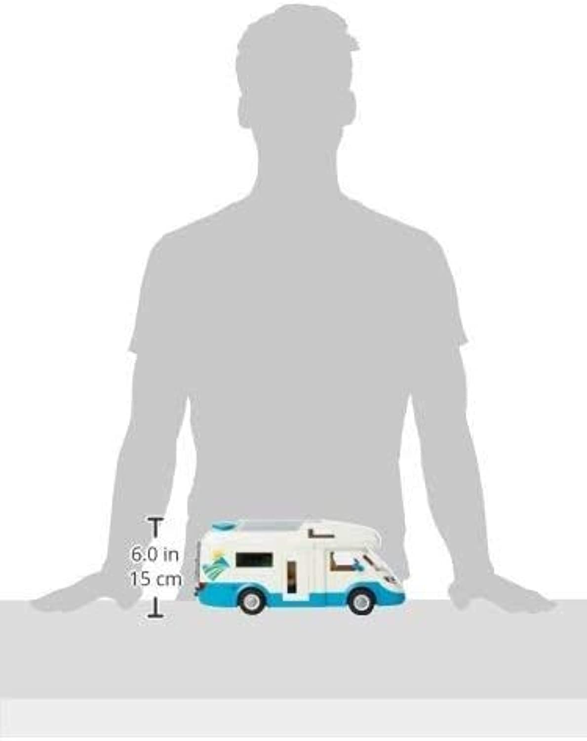 Playmobil 70088 Family Fun Family Camper, outdoor camping toy, fun imaginative role-play, playset suitable for children ages 4+