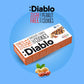 Diablo Sugar Free Cookies – Chocolate Striped Peanut Cookies Biscuits for All, Low Sugar Snacks, Sweetened with Maltitol, Ideal for Gifting, Festive Hampers, Holiday Events & Birthday – 150g Pack of 3