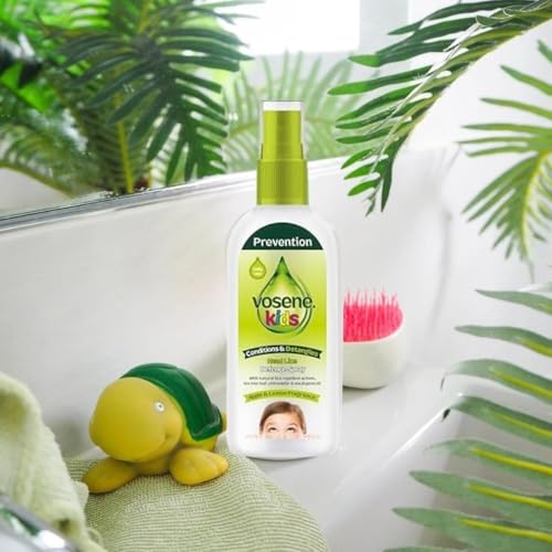 Vosene Kids Head Lice Defence Spray 150ml x 6 – Daily Conditioning Detangler - Apple & Lemon Fragrance