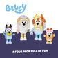 Bluey Figure 4-Pack Wedding Time | Re-enact Uncle Rad And Frisky's Wedding Day And Bingo Flower Girl Figures
