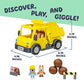 Bluey Dump Truck, With Load and Unload Feature, Get Some Work Done With Exclusive Hard-Hat and Muddy Bingo,
