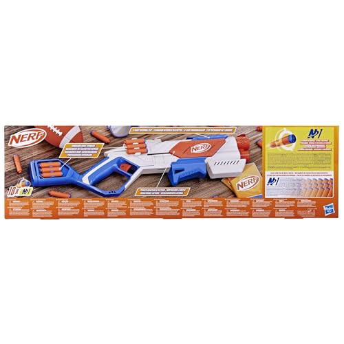 Nerf N Series Strikeback Blaster with Snapback Action, Internal 6-Dart Clip & 12-Dart Storage, Includes 18 Official N1 Foam Darts, High-Performance Toy Blaster for Kids 8 For Kids