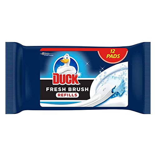 6X Duck Fresh Brush Refills (6 Packs, 72 Flushable Cleaning Pads)- Biodegradable- Duck Toilet Bowl Cleaner