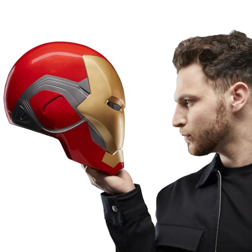 AVENGERS Marvel Legends Series Iron Man Premium Electronic Helmet with Light FX, Endgame Adult Roleplay Gear