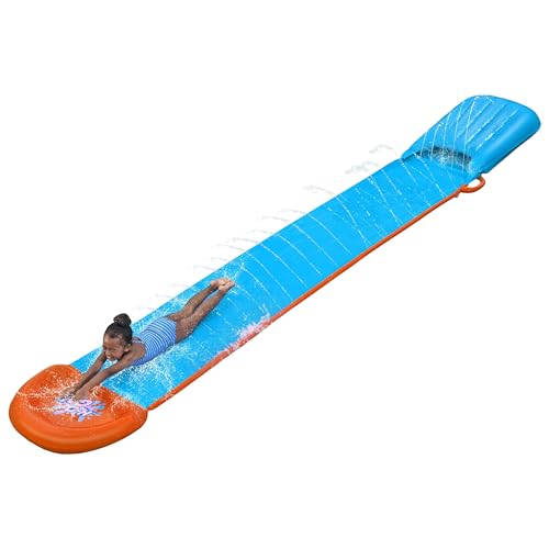 Bestway H20GO Tsunami Single Lane Slip and Slide, Inflatable Water Slide for Kids, Summer Garden Outdoor Toy with Built-in Sprinklers and Splash Ramp