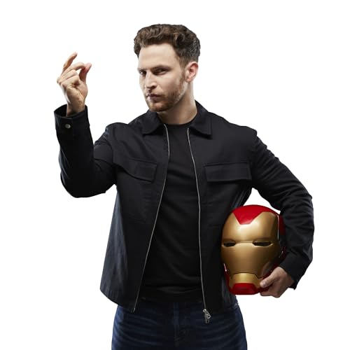 AVENGERS Marvel Legends Series Iron Man Premium Electronic Helmet with Light FX, Endgame Adult Roleplay Gear