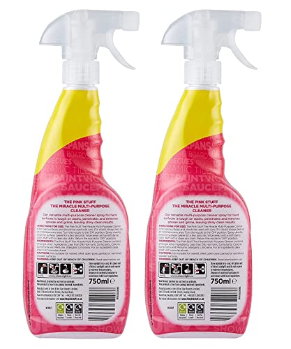 Pink stuff The Miracle Multi-Purpose Cleaner 750ml Spray WHIGT, 26 Fl Oz