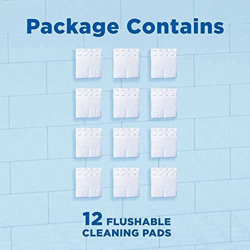 6X Duck Fresh Brush Refills (6 Packs, 72 Flushable Cleaning Pads)- Biodegradable- Duck Toilet Bowl Cleaner