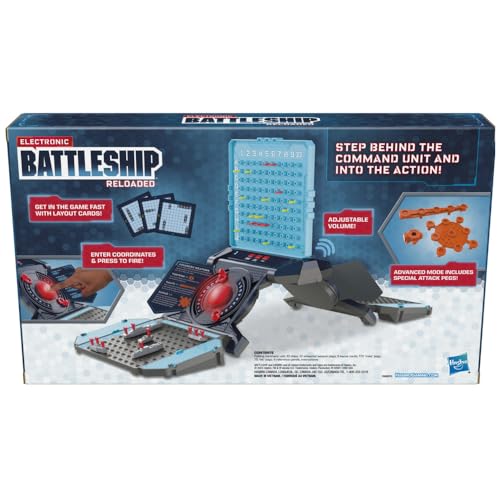 Hasbro Gaming Electronic Battleship Reloaded Board Game