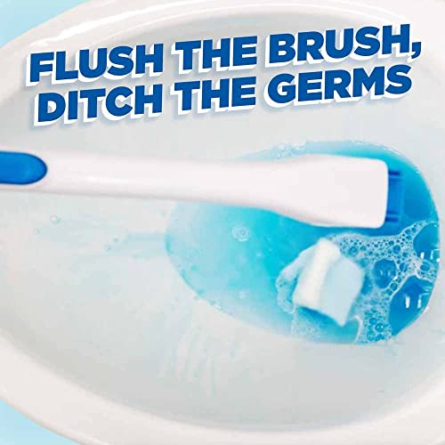 6X Duck Fresh Brush Refills (6 Packs, 72 Flushable Cleaning Pads)- Biodegradable- Duck Toilet Bowl Cleaner