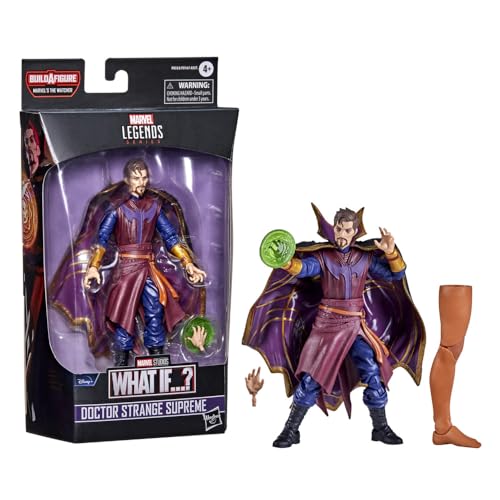 Marvel Legends Series 15 cm Scale Action Figure Toy Doctor Strange Supreme, Premium Design, 1 Figure, 1 Accessory, and Build-a-Figure Part, Multicolor