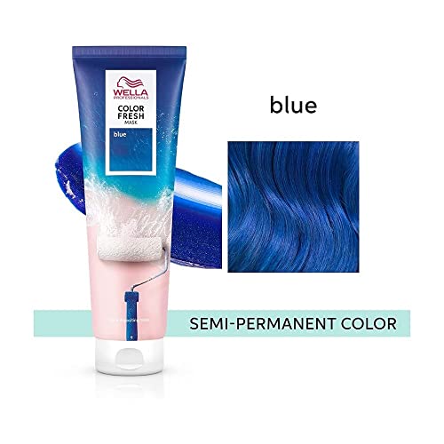 WELLA 3 x Professionals Color Fresh Semi-Permanent Hair Mask 150ml - Blue
