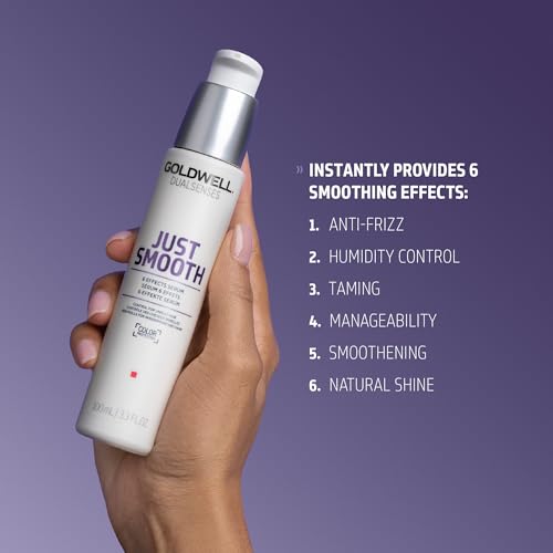 Goldwell Dualsenses Just Smooth 6 Effects Serum, For Unruly & Frizzy Hair, Anti-Frizz & Humidity Control, 100ml