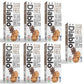 Diablo Sugar Free Chocolate Chip Cookies – Low Sugar Snacks Made with Maltitol, Crunchy Chocolate Flavor Treats for Everyday Snacking, Guilt Free Biscuit Alternative, 130g Pack of 7