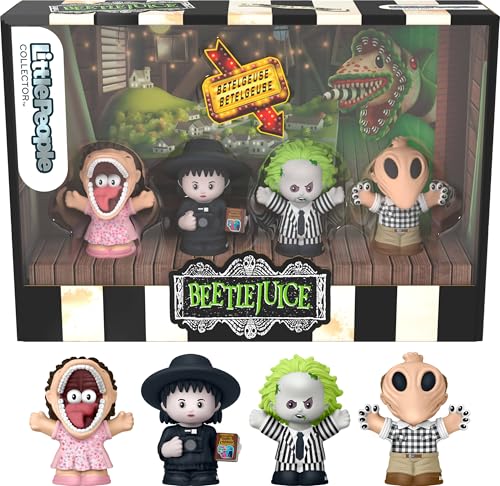 Little People Collector Beetlejuice Special Edition Set for Movie Fans, 4 Character Figures in a Display Package, JFD68