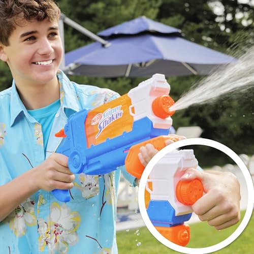 Nerf Super Soaker Flip Fill Water Blaster, Water Blaster, Water Toys, 1, Ideal for Garden Games, 887ml, Multicolor