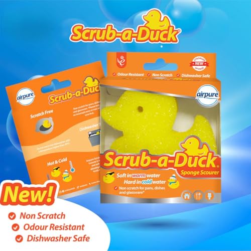 Duck Fresh Toilet Cleaning Discs Bundled With Alimos Crevice Brush,Pink Stuff Miracle Foaming Toilet Cleaner, Non-Scratch Sponge Scourer and Extra Strong Rubber Gloves