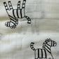 Alimos Organic Bamboo and Cotton Muslin Cloths - Soft and Gentle Baby Swaddle Blankets - Multi-Purpose Burp Cloths and Nursing Covers (120_x_120_cm, Black & White)
