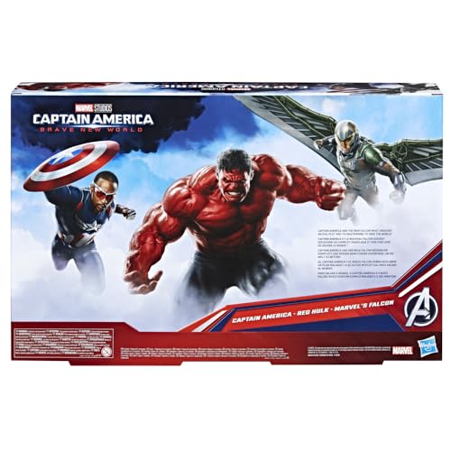 Marvel Avengers Captain America Brave New World Titan Hero Series Action Figure Set 5+